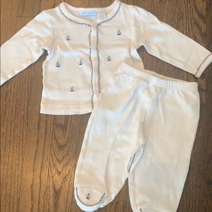 Like new sailboat outfit size 3-6mo